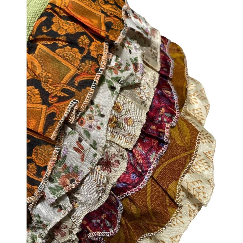 Hippy Wristlet Ruffled Patchwork - image 7